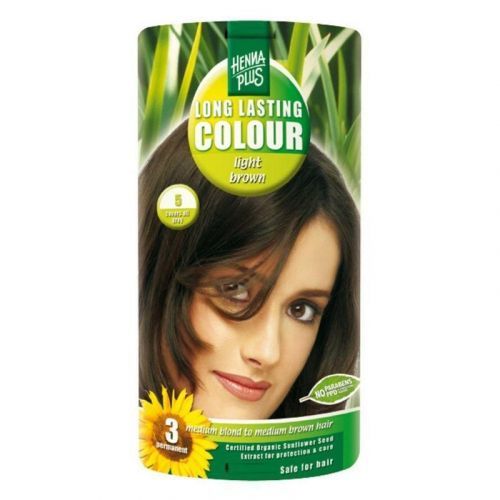 HennaPlus Dlouhotrvající barva na vlasy 100 ml (Long Lasting Colour) 5 Světle hnědá