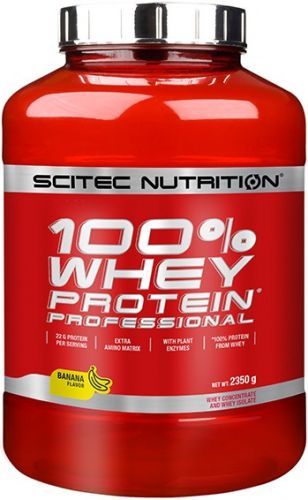 SCITEC Nutrition 100 % Whey Protein Professional banán - 2350g