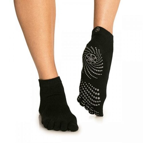Ponožky na jógu Grippy Yoga Socks Black M/L - GAIAM