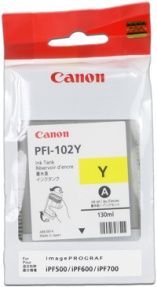 Canon PFI-102Y 0898B001 žlutá (yellow) originální cartridge