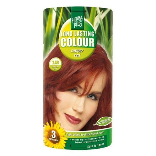 HennaPlus Dlouhotrvající barva na vlasy 100 ml (Long Lasting Colour) 7.46 Měděně červená