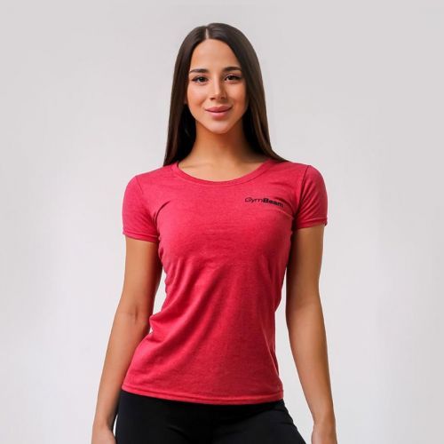 Dámské tričko Basic Vintage Red XS - GymBeam