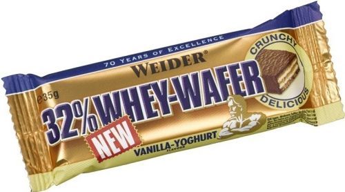 Wafer Whey, proteinová tyčinka, 35 g, Weider - Vanilka-Jogurt