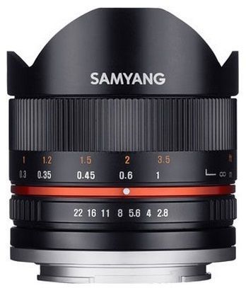 Samyang 8mm f/2,8 UMC rybí oko Sony NEX černý
