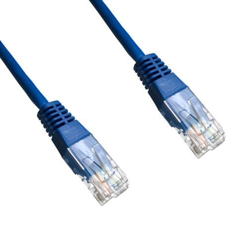 DATACOM Patch cord UTP CAT5E 10m modrý