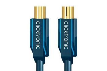 Clicktronic HQ OFC Kabel anténní 75 Ohm, IEC169-2, M-F, 10m