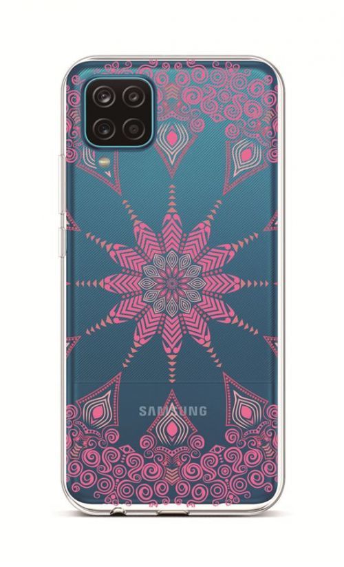 Kryt TopQ Samsung A12 silikon Pink Mandala 55826