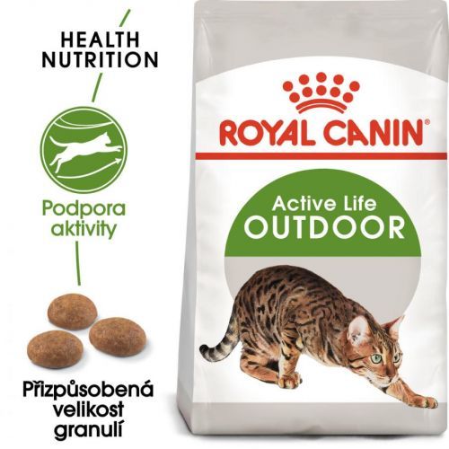 Royal Canin OUTDOOR - granule pro kočky s častým pohybem venku - 10kg