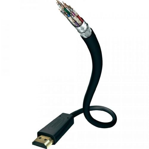HDMI kabel s ethernetem, vidlice ⇒ vidlice, 10 m, černý, Inakustik