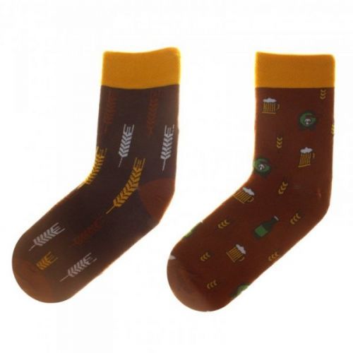 Skarpol Funny 80 pivo Ponožky 35/38 hnědá