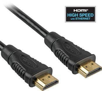 PremiumCord Kabel HDMI A - HDMI A M/M 5m zlac. kon.,verze HDMI 1.4, high speed ethernet