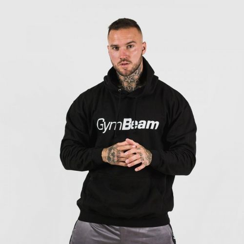 Mikina PRO Hoodie Black S - GymBeam