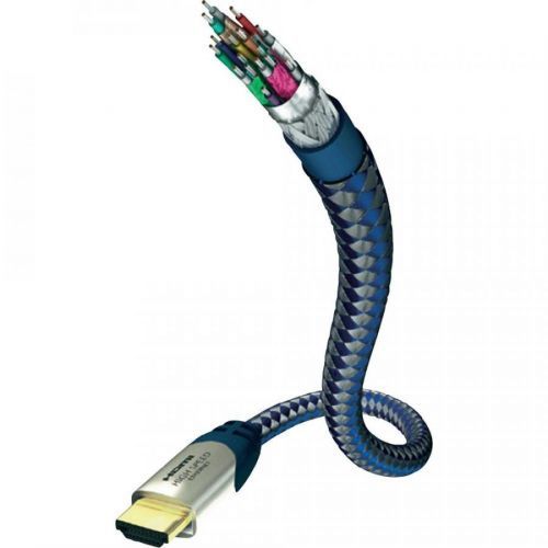 HDMI kabel s ethernetem, vidlice ⇒ vidlice, 1,5 m, černý, Inakustik
