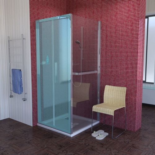POLYSAN LUCIS LINE sprchová boční stěna 900mm, čiré sklo ( DL3415 )