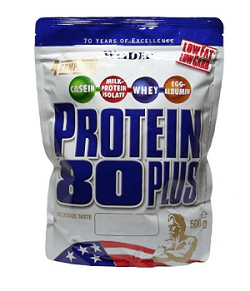 Protein 80 Plus, vícesložkový protein, Weider, 500 g - Čokoláda