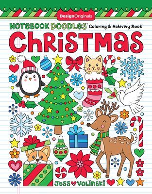 Notebook Doodles Christmas - Coloring & Activity Book (Volinksi Jess)(Paperback / softback)