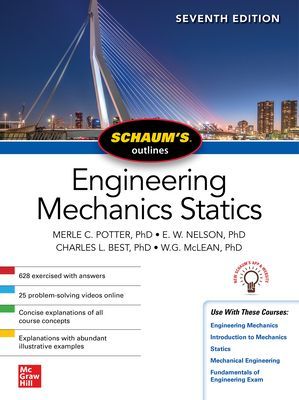 Schaum's Outline of Engineering Mechanics: Statics, Seventh Edition (Potter Merle)(Paperback / softback)