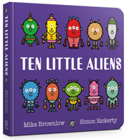 Ten Little Aliens Board Book (Brownlow Mike)(Board book)