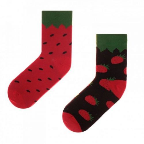 Skarpol Funny 80 jahoda Ponožky 45/47 černá