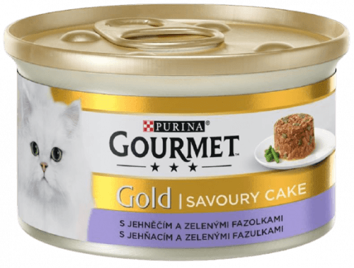 Gourmet Gold Savoury Cake s jehněčím a zelenými fazolkami 24 x 85 g