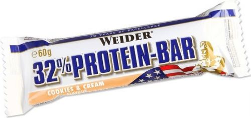 32% Protein Bar, proteinová tyčinka, 60 g, Weider - Cookies&Cream