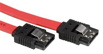 SATA III kabel 6 Gb/s, 0,3m se západkami žlutý