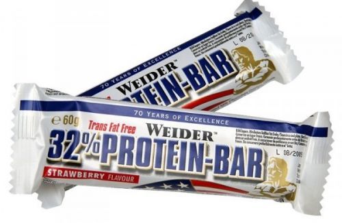 32% Protein Bar, proteinová tyčinka, 60 g, Weider - Jahoda