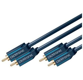 ClickTronic HQ OFC kabel 2x CINCH - 2x CINCH RCA, M/M, 15m