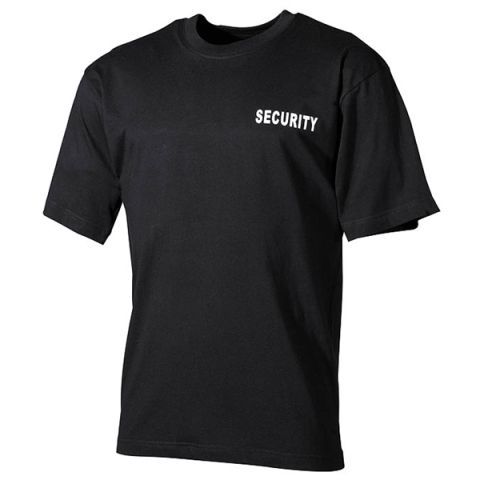 Tričko MFH Security - černé, 4XL