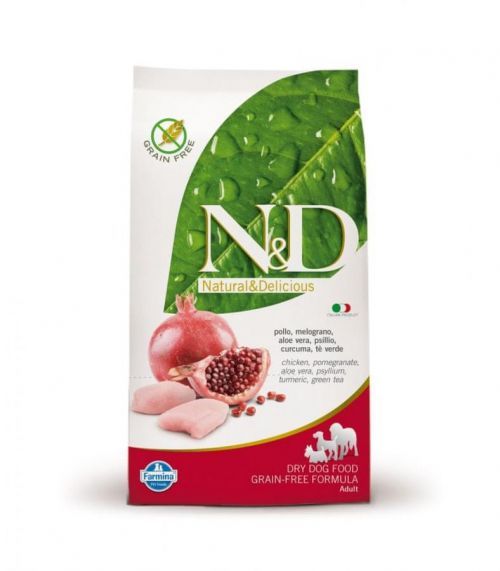 Farmina N & D Grain Free Dog Adult Mini Chicken & Pomegranate Velikost balení: 2,5 kg