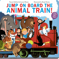 Jump On Board the Animal Train (Kefford Naomi)(Board book)