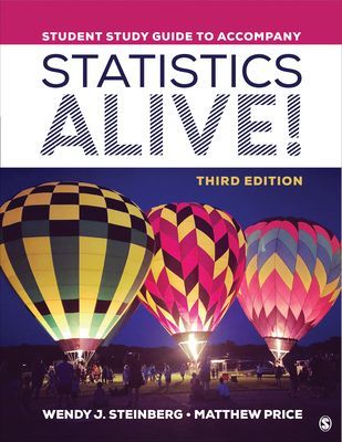 Student Study Guide to Accompany Statistics Alive! (Steinberg Wendy J.)(Paperback / softback)