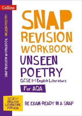 AQA Unseen Poetry Anthology Workbook - For the 2020 Autumn & 2021 Summer Exams (Collins GCSE)(Paperback / softback)