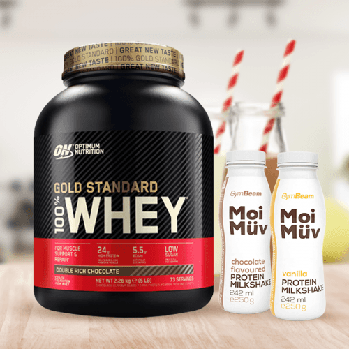 Protein 100% Whey Gold Standard 910 g čokoláda lískový oříšek - Optimum Nutrition