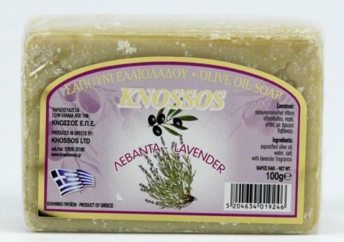 Mýdlo tuhé olivové, různé druhy Knossos 100 g