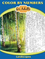 Color by Numbers for Adults: Landscapes: Extreme Color by Numbers - Intermediate to Advanced (Inneract Studio)(Paperback)