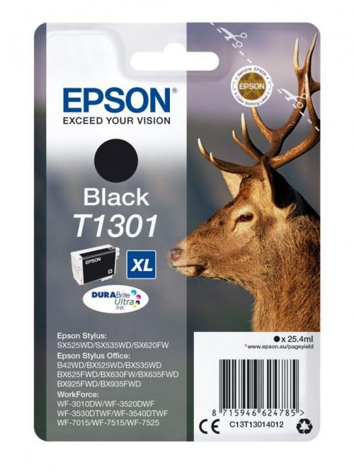 Epson T13014012, T1301 černá (black) originální cartridge