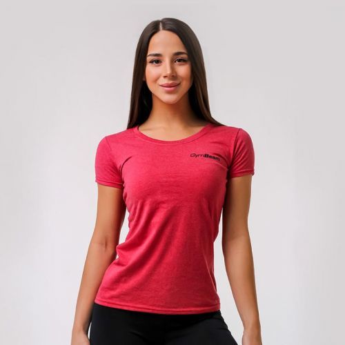 Dámské tričko Basic Vintage Red XL - GymBeam