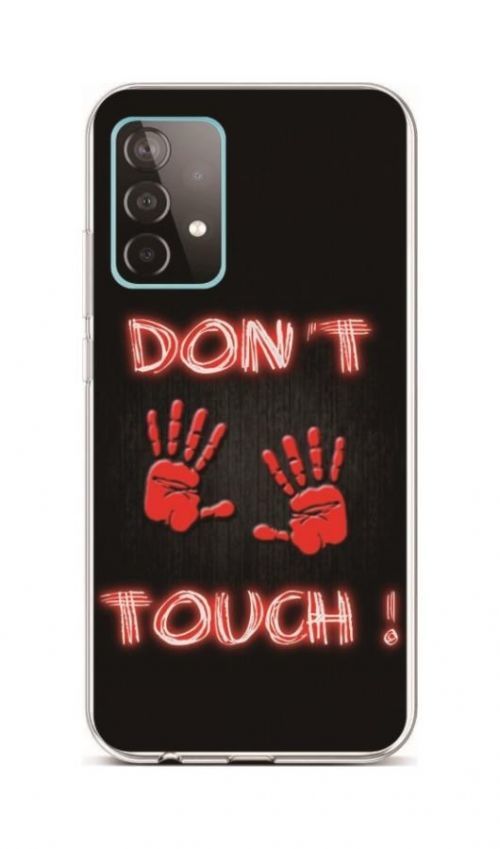Kryt TopQ Samsung A52 silikon Don't Touch Red 55766