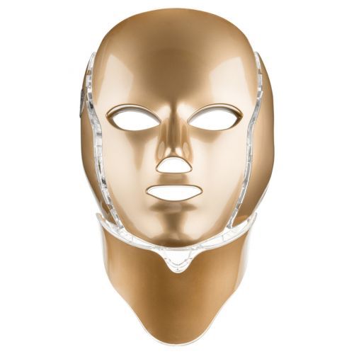 Palsar7 Ošetřující LED maska na obličej a krk zlatá 1ks