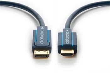 ClickTronic HQ OFC kabel DisplayPort M - HDMI M, 15m