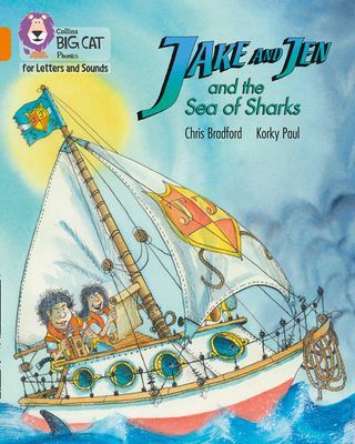 Jake and Jen and the Sea of Sharks - Band 6/Orange (Bradford Chris)(Paperback / softback)