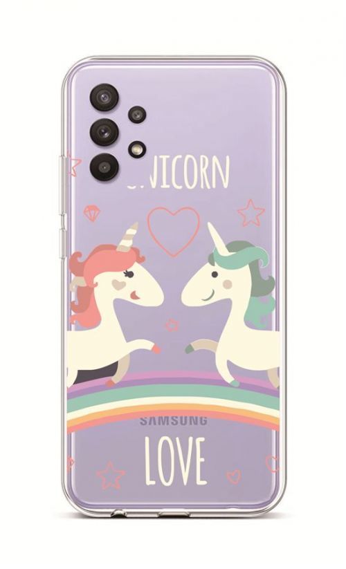Kryt TopQ Samsung A32 silikon Unicorn Love 55742
