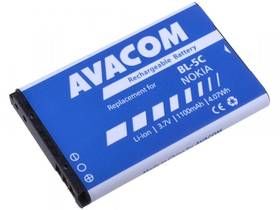 Avacom Baterie do mobilu Nokia Gsno-bl5c-s1100a Li-ion 3,7V 1100mAh - neoriginální - Baterie do mobilu Nokia 6230, N70, Li-ion 3,7V 1100mAh (náhrada B