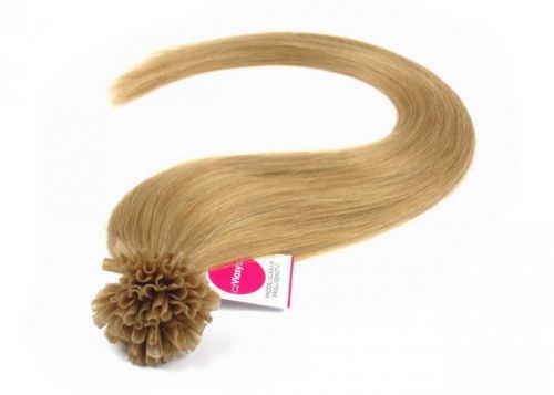 Asijské vlasy na metodu keratin odstín 16 po 20 ks Délka: 46 cm; Hmotnost: 0,5 g/pramínek; REMY kvalita