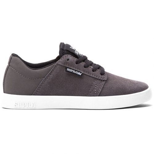 boty SUPRA - KIDS WESTWAY LOWT CHARCOAL/B (CBL) velikost: 5.5