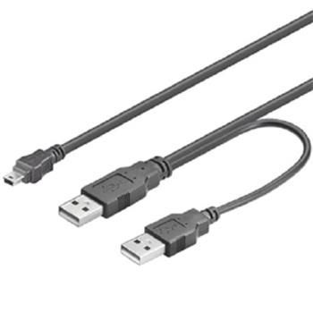 USB 2.0 Y napájecí kabel 5pin, 1m