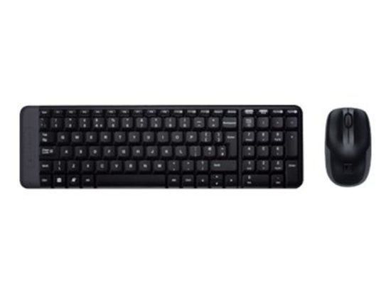 Klávesnice s myší Logitech Wireless Combo MK220, CZ/SK  - černá