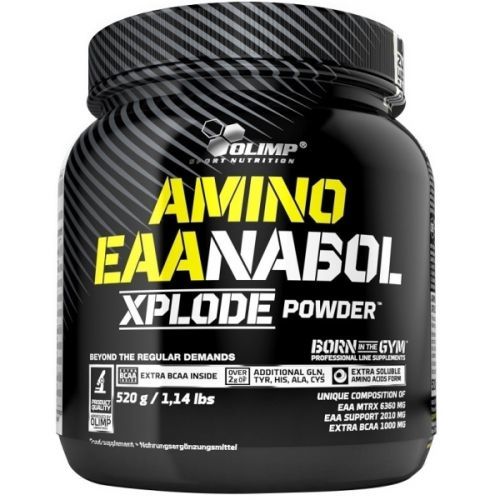 Amino EAAnabol Xplode, esenciální aminokyseliny,  Olimp, 520 g - Pomeranč