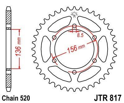 JT Sprockets Rozeta JTR 817.46